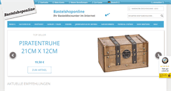 Desktop Screenshot of bastelshoponline.de