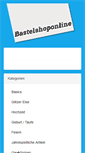 Mobile Screenshot of bastelshoponline.de